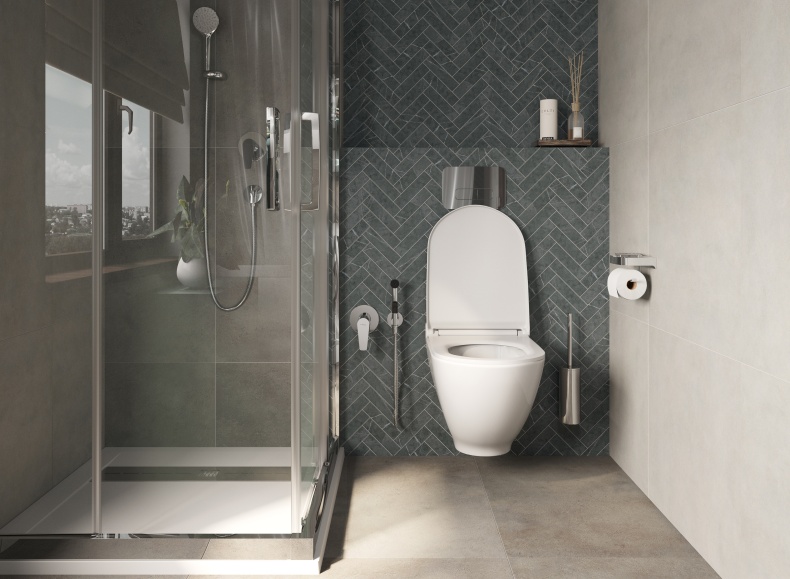 Смеситель для душа STWORKI by Damixa Дублин HFDB75000 C ВНУТРЕННЕЙ ЧАСТЬЮ, хром, встроенный, однорычажный, латунь - 4