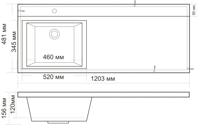 Тумба с раковиной BelBagno Kraft-LVD 120x48 pino pasadena - 4