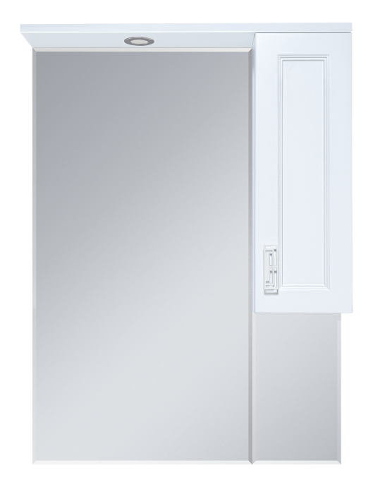 Зеркало-шкаф Misty Дива 65 правое белое с подсветкой П-Див04065-013П - 0