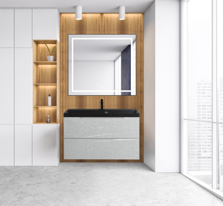 Комплект мебели BelBagno Vittoria 80 серый - 1