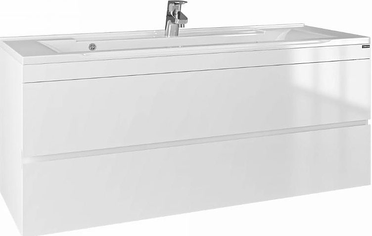 Тумба под раковину подвесная Санта Марс 120 белый 700255 - 0