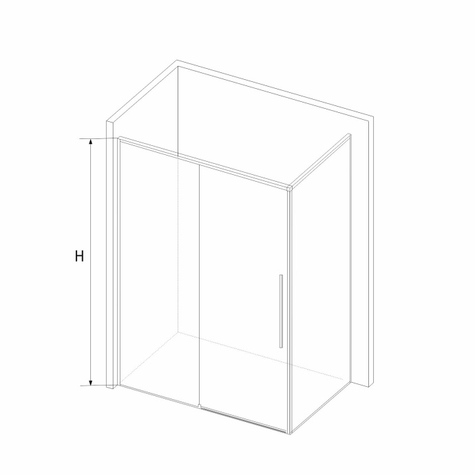 Душевой уголок Rgw Hotel 110x80 хром стекло прозрачное 323242118-011 - 1