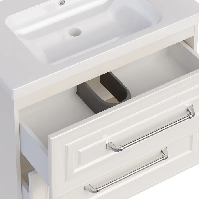 Тумба под раковину без столешницы ASB-Woodline Валенца 80 слоновая кость 11920 СК - 3