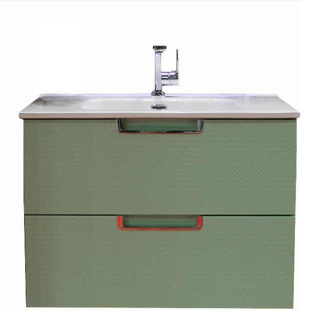 Тумба под раковину BelBagno Leticia 60 зеленый BB600DDAC-PAT/MO - 0