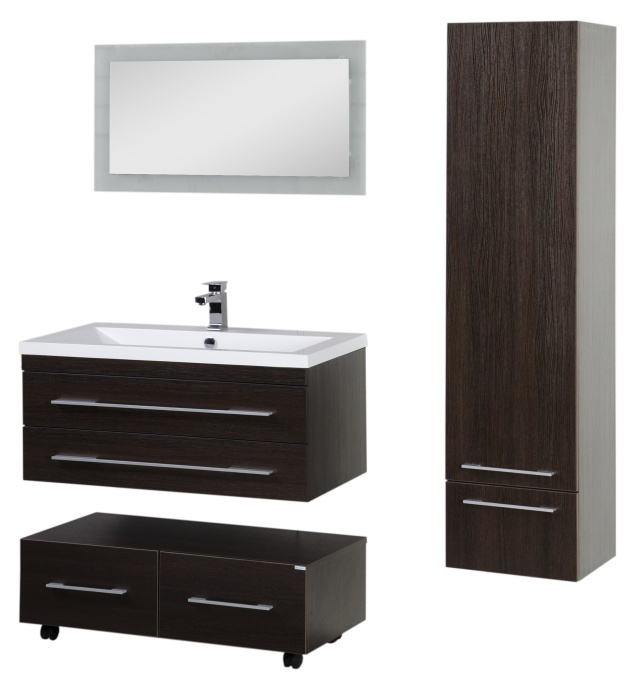 Тумба Aquanet Нота 100 подкатная венге 00170750 - 19