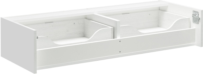 Тумба с раковиной Aquaton Сакура 120 белый-светлое дерево 1A2197K1SKW80 - 2