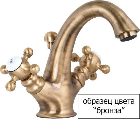 Смеситель для раковины Gattoni Orta бронза  2741/27V0br - 1