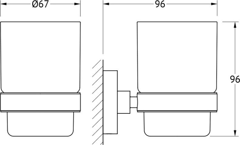 Стакан Artwelle Harmonie  HAR 012 - 1