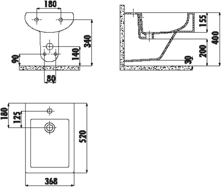 Биде подвесное Creavit Slim SM510 SM510.00000 - 4