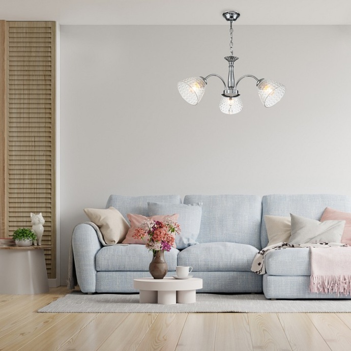 Подвесная люстра Escada Freesia 658/3PL Chrome - 2