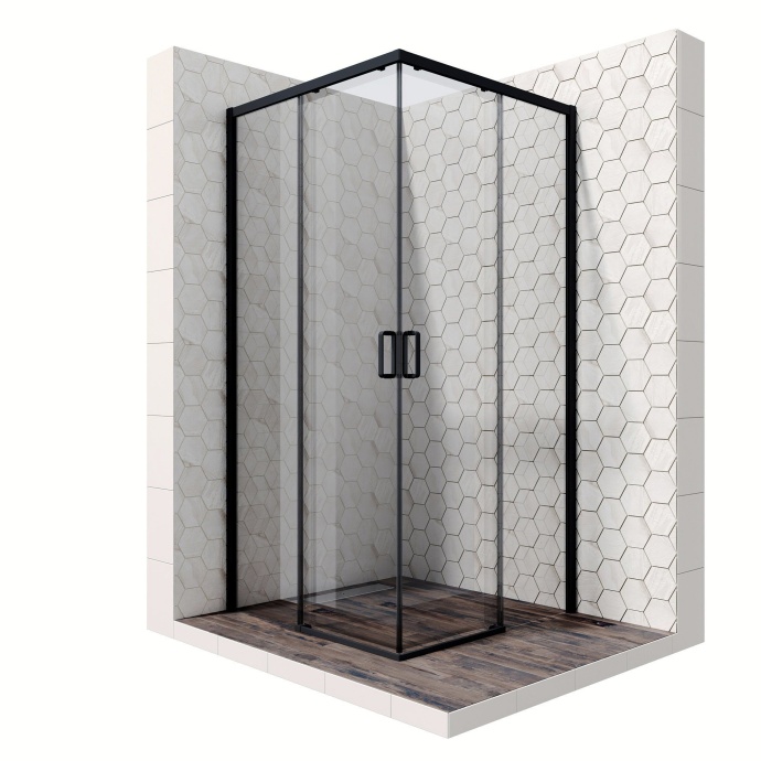 Душевой уголок Ambassador Queen 11011204Black 100x100 - 0