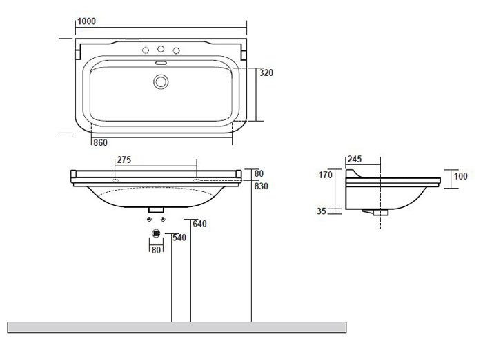 Подвесная раковина Kerasan Waldorf  4142K1 - 1