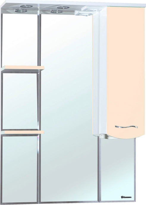 Зеркало-шкаф Bellezza Мари 75 R белый/бежевый 4612912001226 - 0