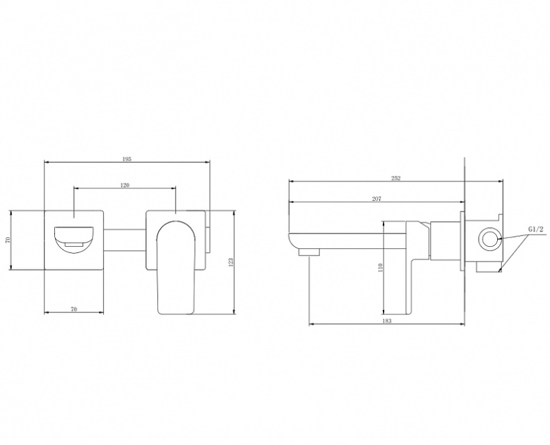 Смеситель для раковины Abber Weiss Insel белый, хром  AF8082W - 2