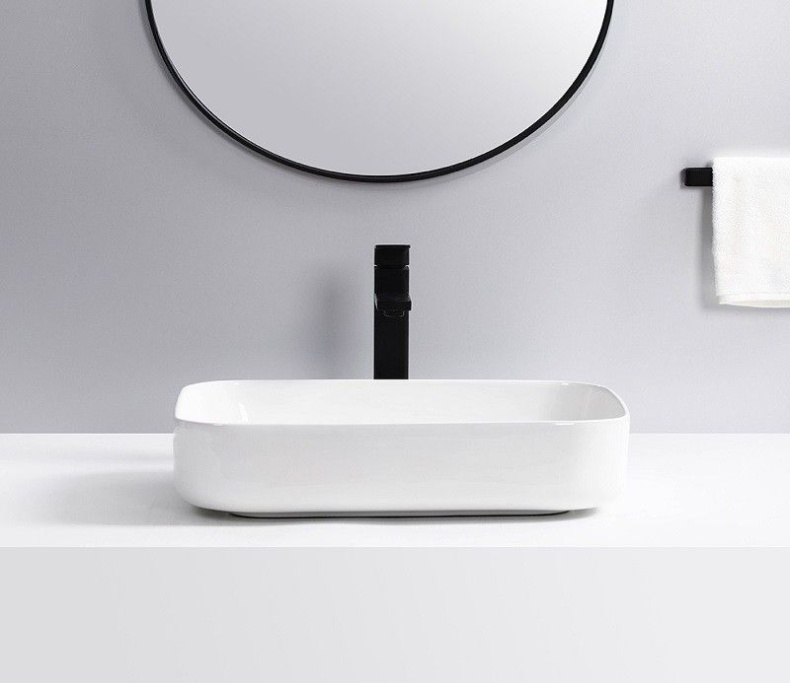 Раковина накладная Ceramalux N 50 белый  9391 - 1