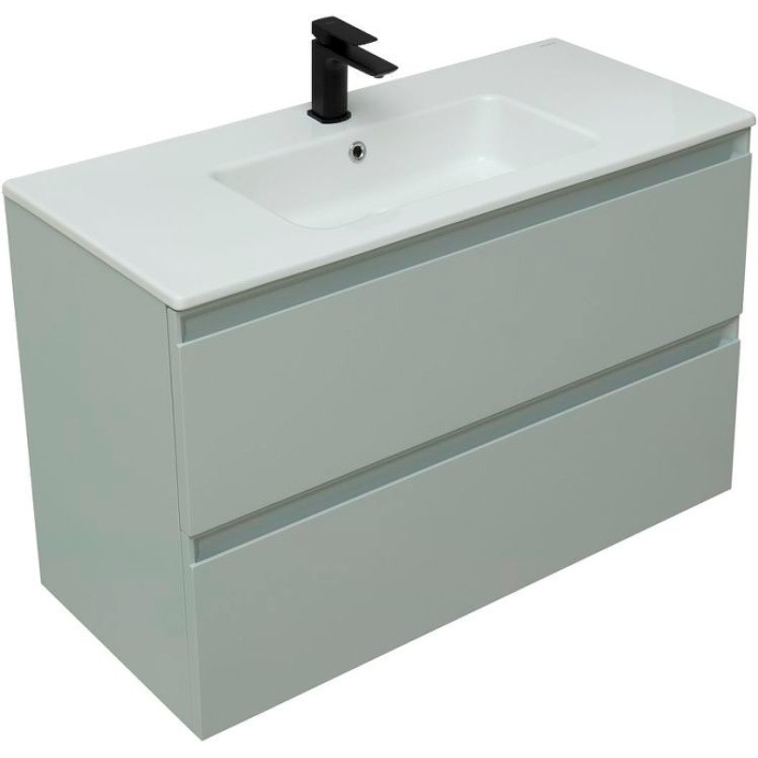 Тумба под раковину Allen Brau Eclipse 100 светло - зеленый матовый 1.E1003.PWM - 3