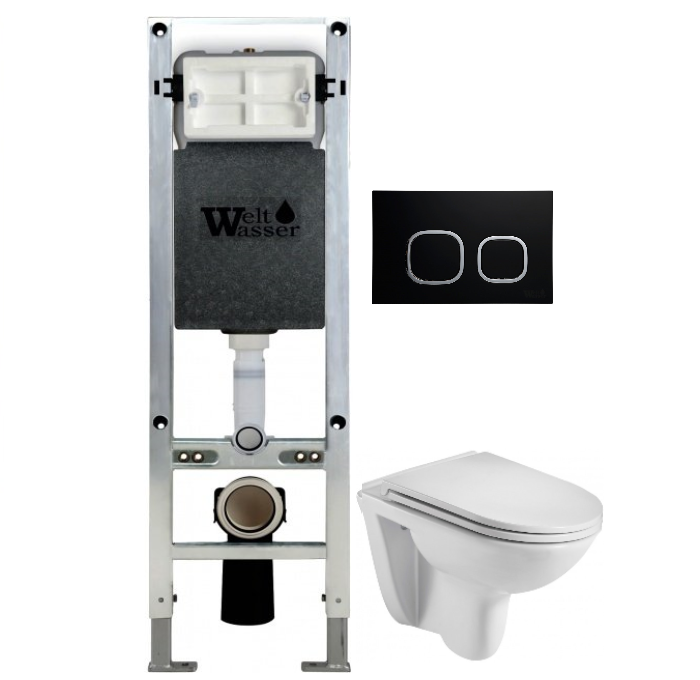 Комплект Weltwasser AMBERG 350 ST + BAARBACH 004 GL-WT + AMBERG RD-BL  10000006500 - 0