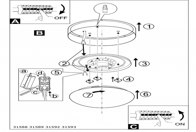 Потолочный светильник Eglo Pasteri 31592 - 1