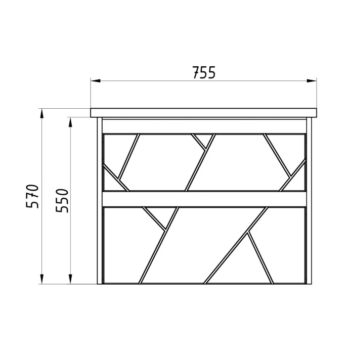 Подстолье подвесное Диана 75 