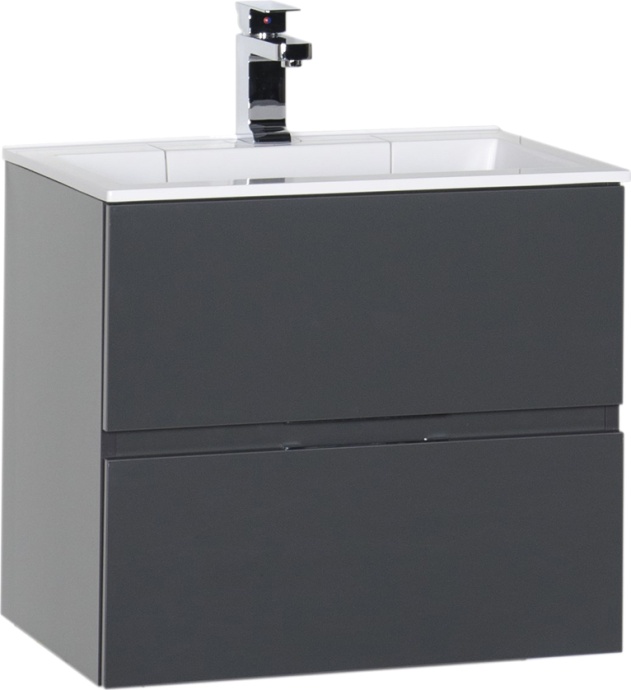 Тумба для комплекта Aquanet Алвита 60 серый антрацит 183991 - 0