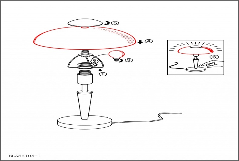 Настольная лампа декоративная Eglo ПРОМО Solo 1 85104 - 1