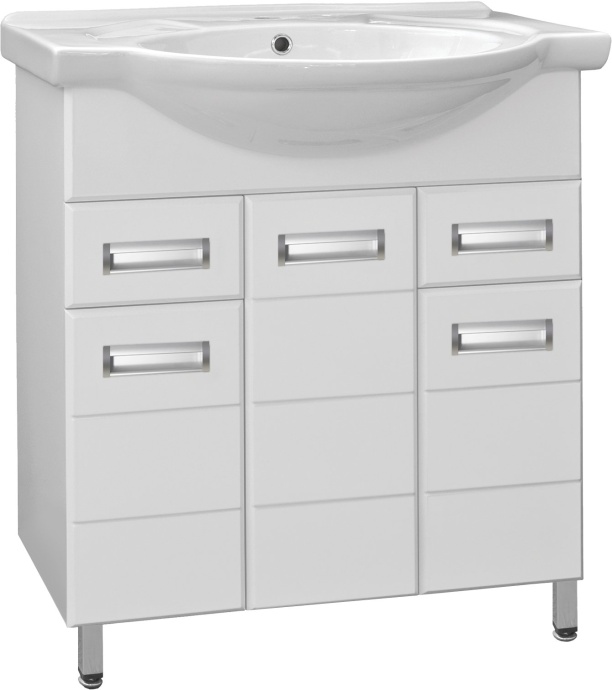 Тумба с раковиной Style Line Ирис 75 белая - 5