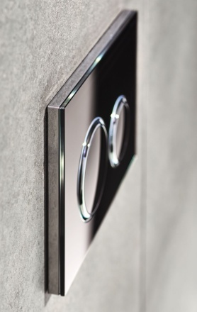 Кнопка смыва Geberit Sigma 21 стекло чёрное  115.884.SJ.1 - 3