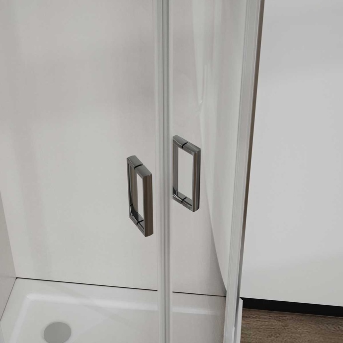 Душевой уголок Vincea City 80х80 профиль хром стекло прозрачное VSQ-5CT800CL - 1