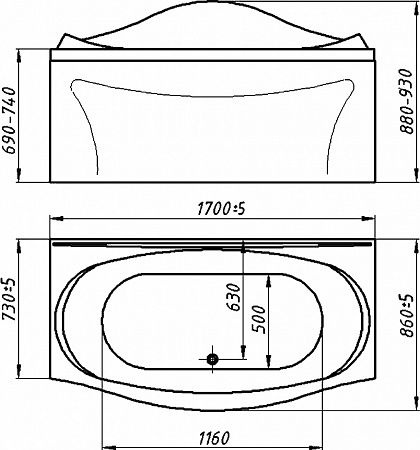Ванна из искусственного камня Фэма Франческа ФРАНЧЕСКА - 6