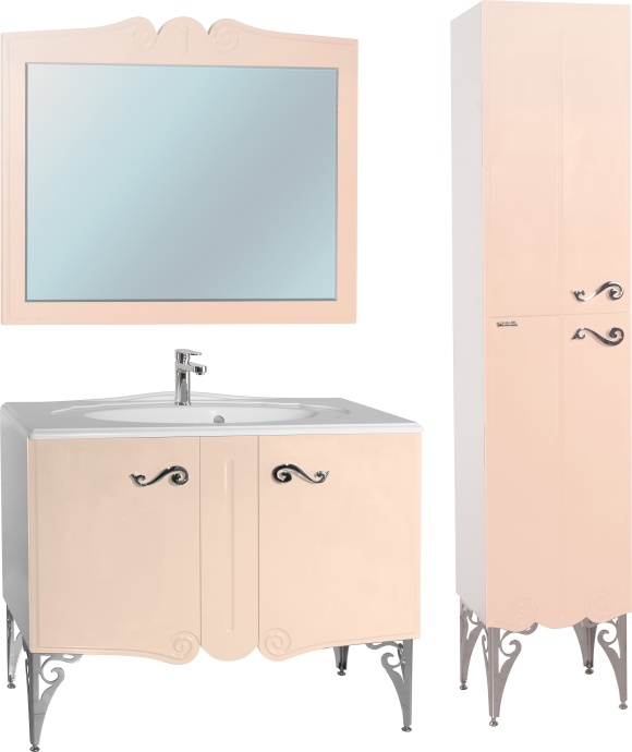 Мебель для ванной Bellezza Эстель 90 бежевая - 3