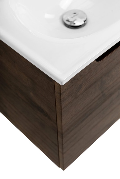 Тумба с раковиной BelBagno Etna 50 R темное дерево - 4