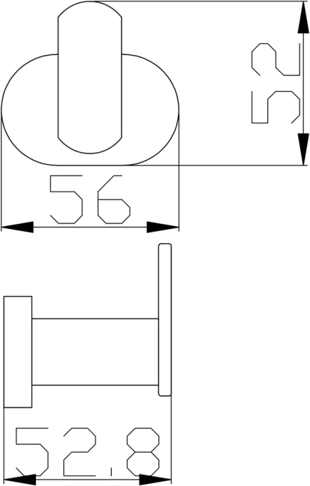 Крючок Rav Slezak Yukon черный матовый YUA0100CMAT - 1