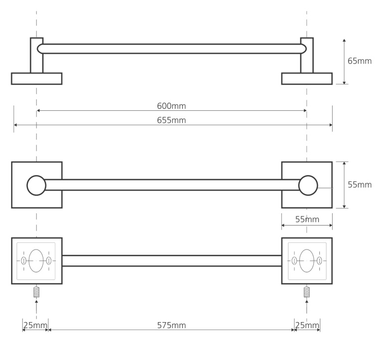 Полотенцедержатель Bemeta Beta  132104042 - 1