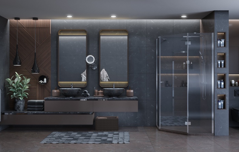 Душевой уголок Ambassador Diamond 12011111R 90х90 см - 2