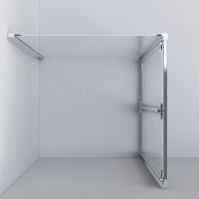 Душевой уголок Vincea Garda 90х80 хром стекло прозрачное VSR-1G8090CL - 1