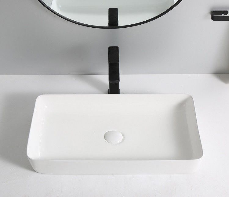 Раковина накладная CeramaLux N 60.5 см белый  9396 - 7