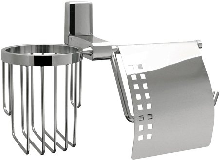 Держатель туалетной бумаги Wasserkraft Leine K-5059 с держателем освежителя воздуха - 0