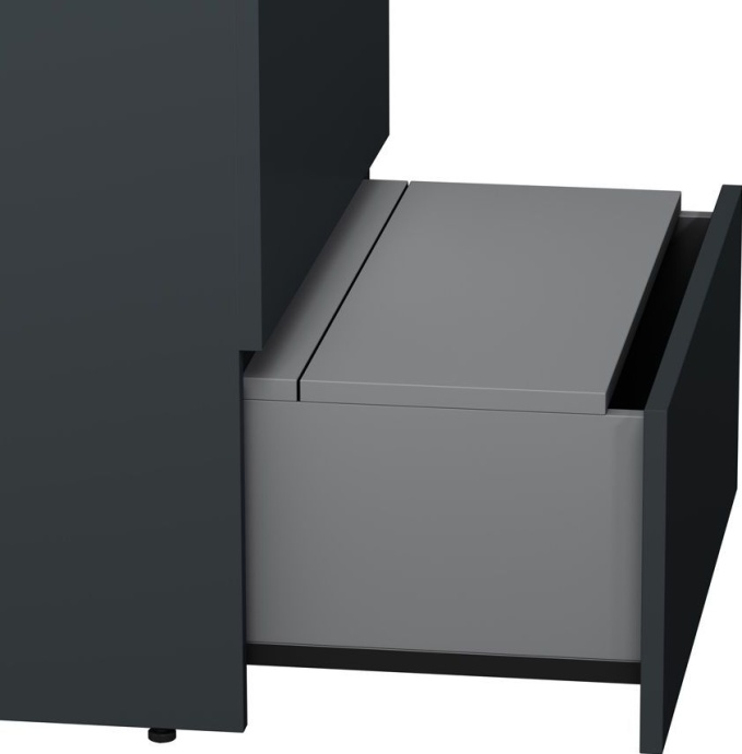 Тумба для комплекта AM.PM Gem S 60 графит матовый, напольная, с 3 ящиками M91FSX0602GM - 3