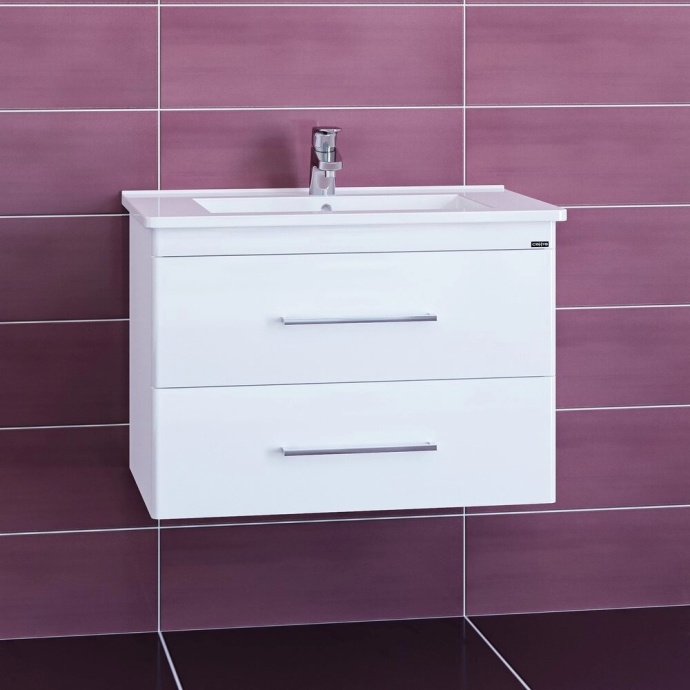 Тумба под раковину подвесная Санта Вегас 75 белый 226031 - 1