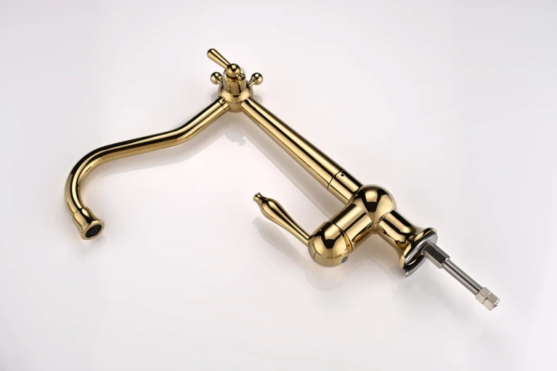 Смеситель для кухни Paulmark Retro золото Re213226-G - 4