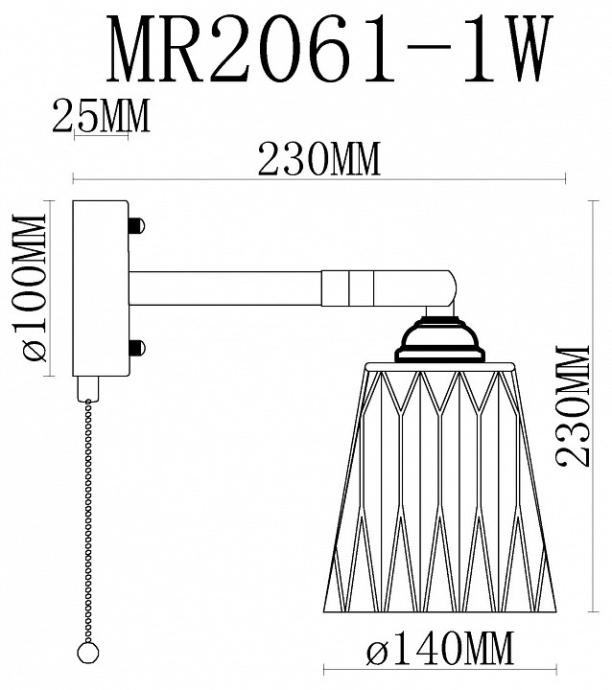 Бра MyFar Natalie MR2061-1W - 5