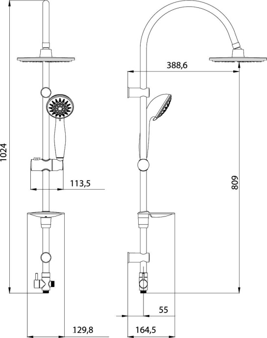 Душевая стойка Lemark LM8801С LM8801C - 1