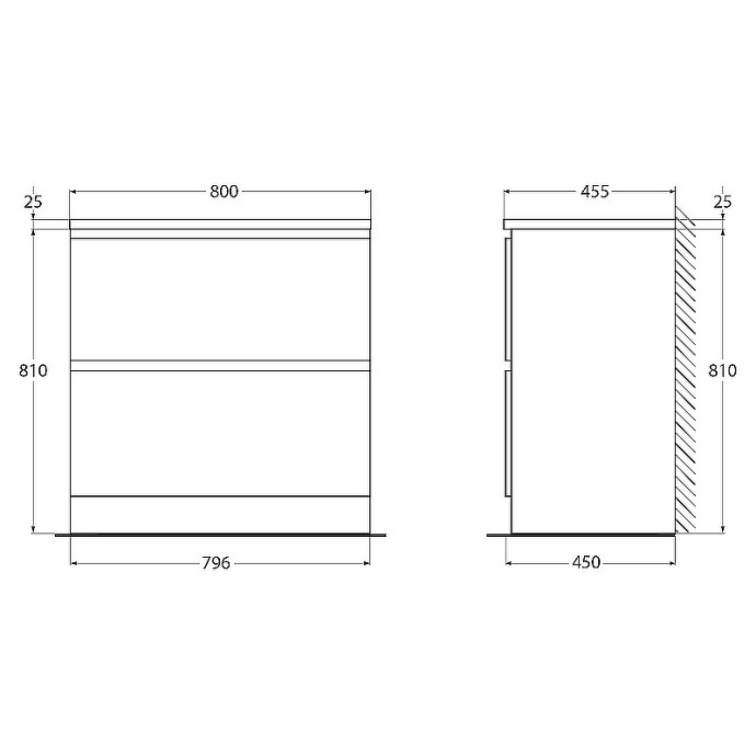 Тумба с раковиной BelBagno 80 белый - 12