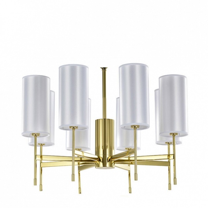 Подвесная люстра Newport 7320 7328/C gold без абажуров - 0