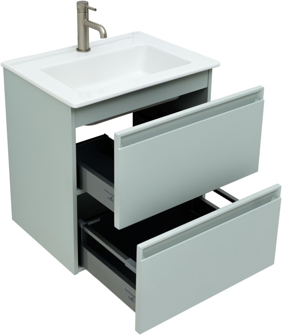 Тумба с раковиной Allen Brau Eclipse 60 светло - зеленый матовый 1.E1001.PWM - 5