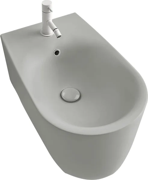 Биде подвесное Kerasan Nolita серый матовый  532559*1 - 0