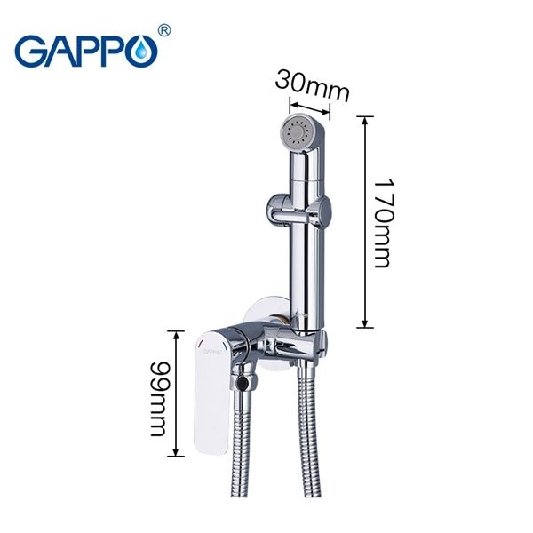 Смеситель с гигиеническим душем Gappo G7248-1 - 8