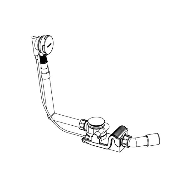 Слив перелив для ванны, хром, Kaldewei Comfort-Level 4001 687772330999 - 3