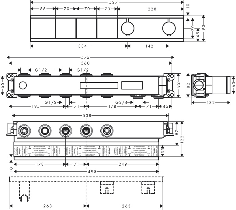 Душевой комплект Hansgrohe RainSelect 8 в 1 - 13
