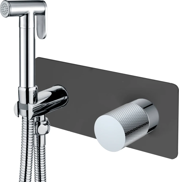 Гигиенический душ Boheme Stick black, touch chrome  127-BCR.2 - 0